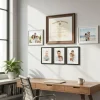 Certificate Frame 13.25x16.75 Museum Bronze Hardwood With Black Mat - Fits 8.25x11.75