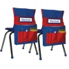 Chairback Buddy™ Pocket Chart, Blue/Red, Pack of 2