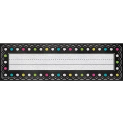 Chalkboard Brights Flat Name Plates