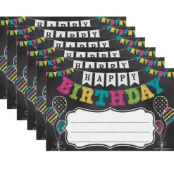 Chalkboard Brights Happy Birthday Awards, 25 Per Pack, 6 Packs
