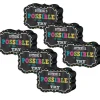 Chalkboard Brights Magnetic Whiteboard Eraser, Pack of 6