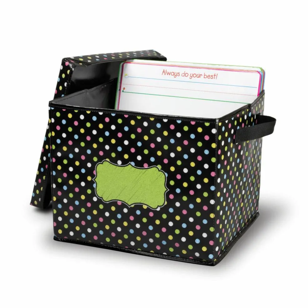Chalkboard Brights Storage Box with Lid