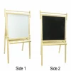 22" Chalkboard & White Erase Board Floor Easel