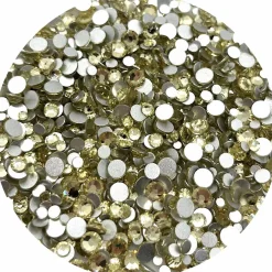 Champagne Gold Glass Rhinestones - Flatback Non-Hotfix by Glitter Heart Co.™