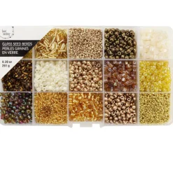 Champagne Mix Glass Seed Beads by Bead Landing®