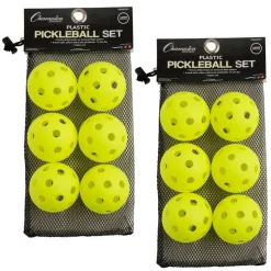 Champion Sports Recreational Indoor Pickleballs, 2 Sets
