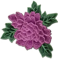 Chante Iron On Embroidered Flower Applique/Patch Patch