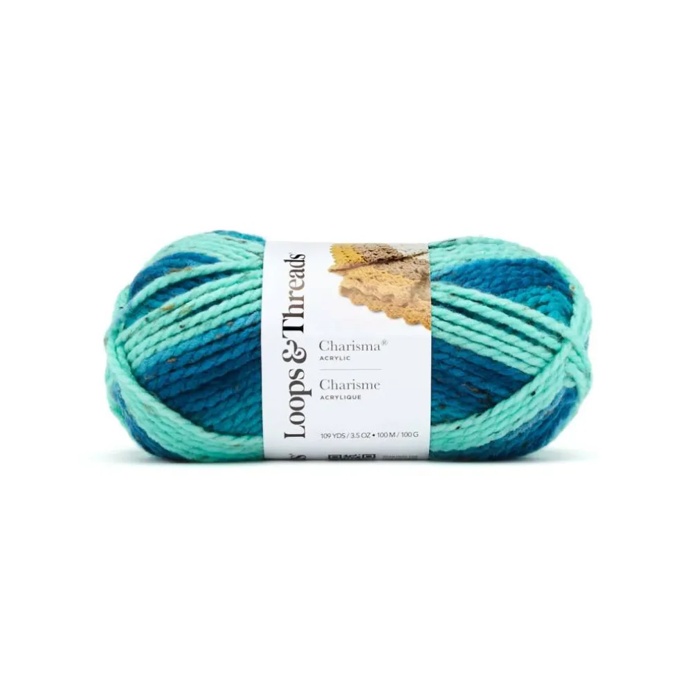 Charisma® Tweed Stripe Yarn by Loops & Threads®