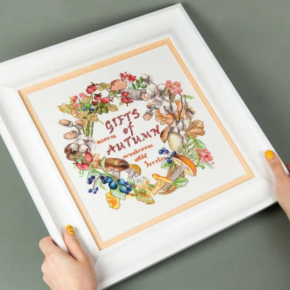 Charivna Mit Cross Stitch Kit Gifts Of Autumn