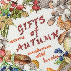Charivna Mit Cross Stitch Kit Gifts Of Autumn