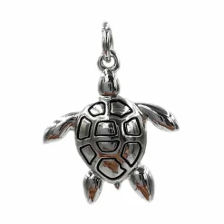 Charmalong™ Antique Silver Plated Turtle Charm by Bead Landing™