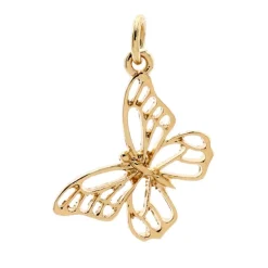 Charmalong™ 14K Gold Plated Butterfly Charm by Bead Landing™