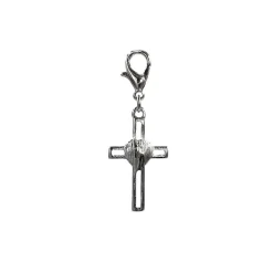 Charmalong™ Red Heart & Cross Charm by Bead Landing™