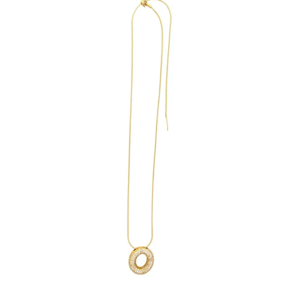 Charmed Bar Crystal-Studded Gold Letter Charm by Bead Landing™