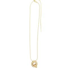 Charmed Bar Crystal-Studded Gold Letter Charm by Bead Landing™