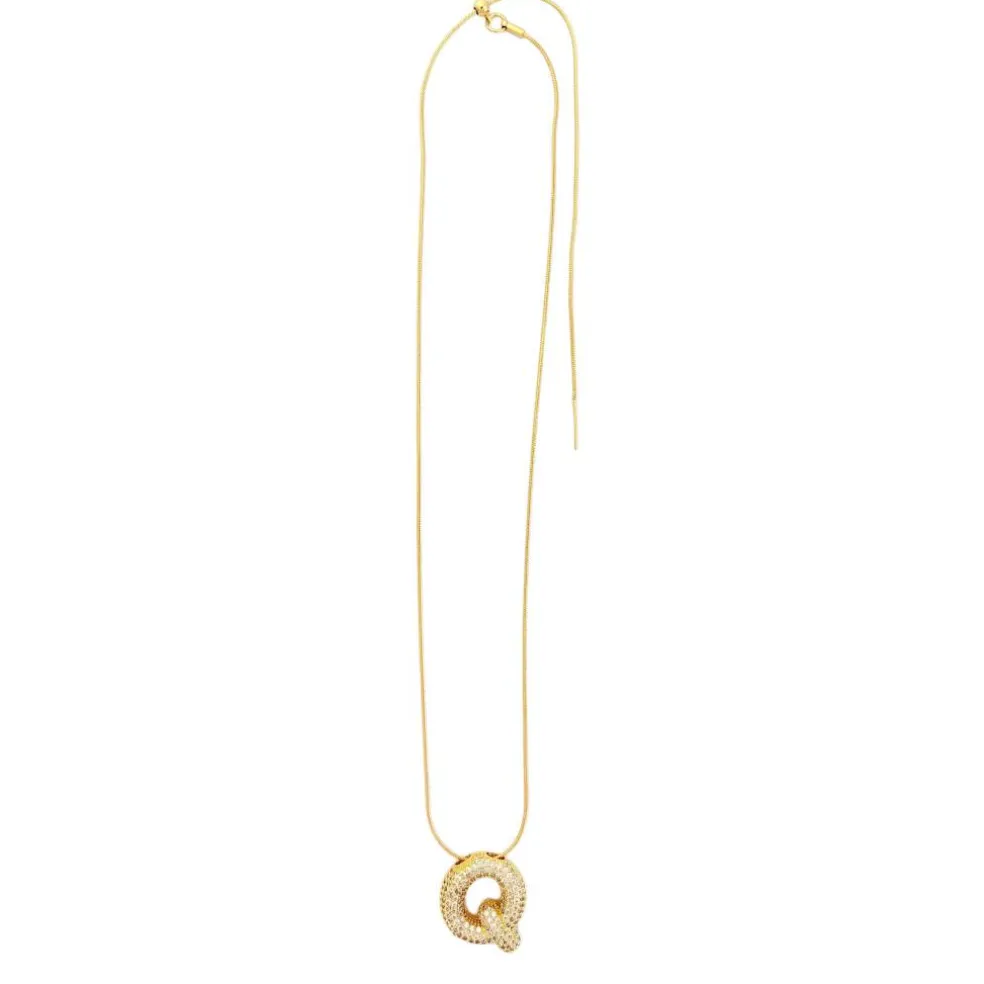Charmed Bar Crystal-Studded Gold Letter Charm by Bead Landing™