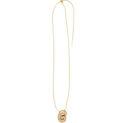 Charmed Bar Crystal-Studded Gold Letter Charm by Bead Landing™
