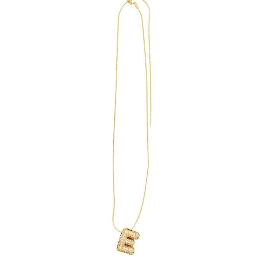 Charmed Bar Crystal-Studded Gold Letter Charm by Bead Landing™