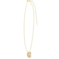 Charmed Bar Crystal-Studded Gold Letter Charm by Bead Landing™