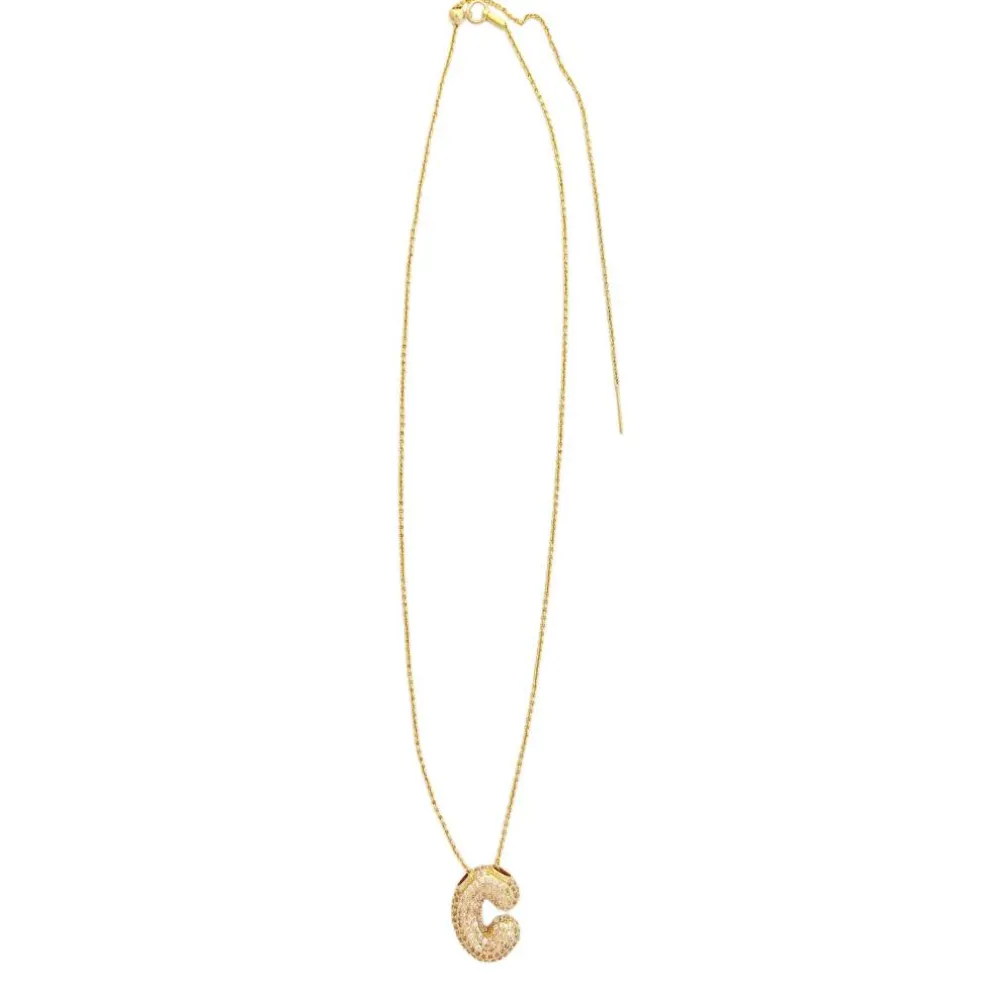 Charmed Bar Crystal-Studded Gold Letter Charm by Bead Landing™