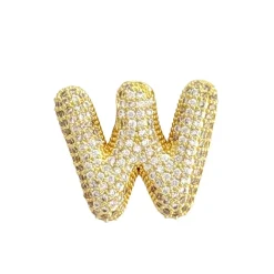 Charmed Bar Crystal-Studded Gold Letter Charm by Bead Landing™