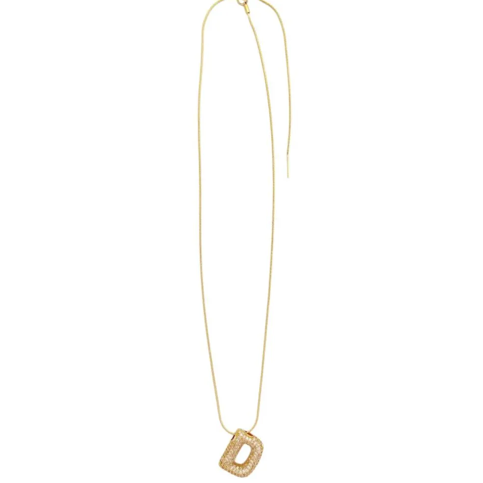 Charmed Bar Crystal-Studded Gold Letter Charm by Bead Landing™