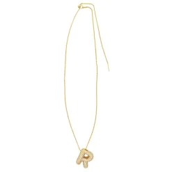 Charmed Bar Crystal-Studded Gold Letter Charm by Bead Landing™