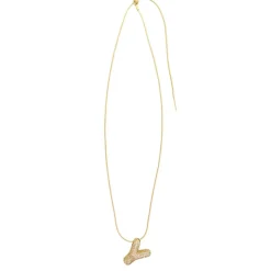 Charmed Bar Crystal-Studded Gold Letter Charm by Bead Landing™