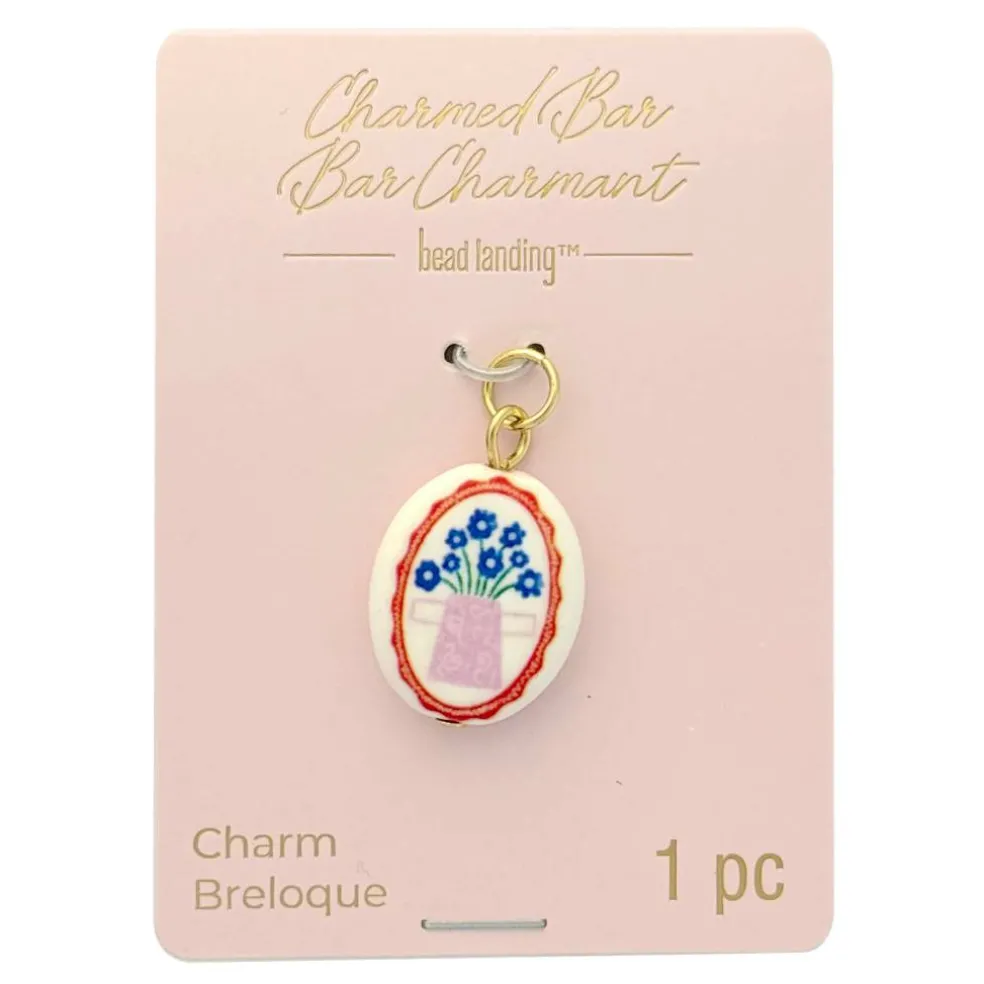 Charmed Bar Flower Pot Charm by Bead Landing™