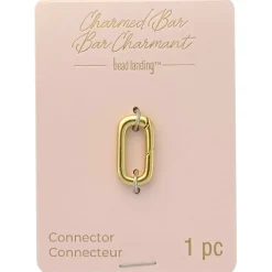 Charmed Bar Gold Rectangle Charm Connector by Bead Landing™