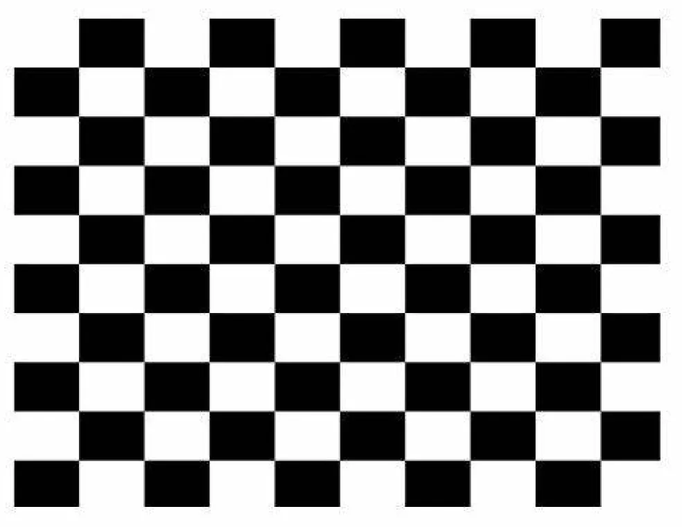 Checkerboard Edible Icing image Cake Topper for 1/4 sheet cake