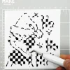 Checker Pattern Permanent Vinyl by Make Market®