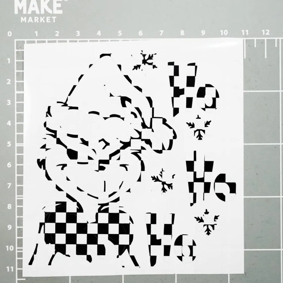 Checker Pattern Permanent Vinyl by Make Market®