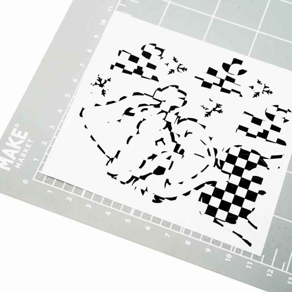 Checker Pattern Permanent Vinyl by Make Market®