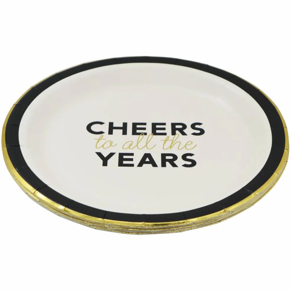 9" Cheers to all the Years Dinner Plates, 8ct. by Celebrate It™