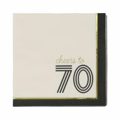 Cheers to 70 Beverage Napkins, 20ct. by Celebrate It™