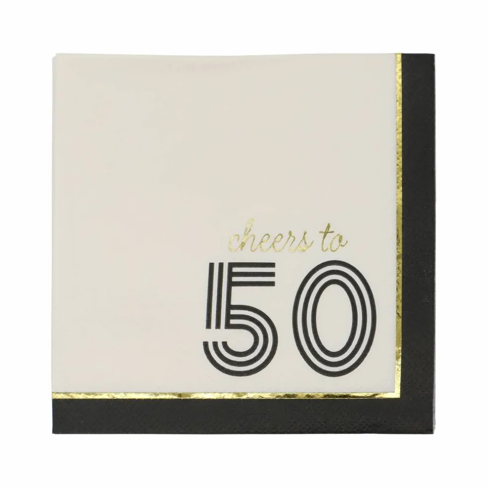 Cheers to 50 Beverage Napkins, 20ct. by Celebrate It™