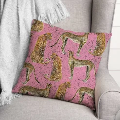 Cheetahs Indoor/Outdoor Throw Pillow