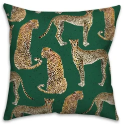 Cheetahs Indoor/Outdoor Throw Pillow