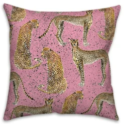 Cheetahs Indoor/Outdoor Throw Pillow