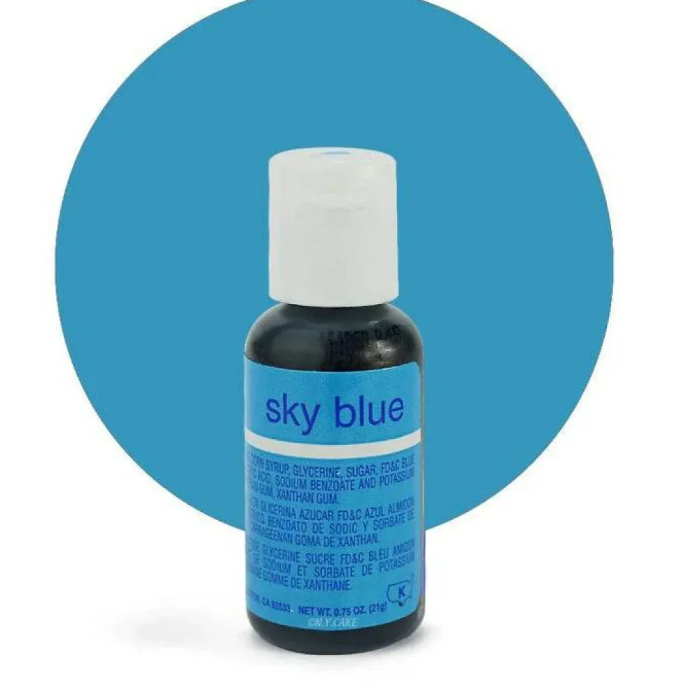 Chefmaster Gel Food Coloring .70 Sky Blue