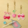 Cherries & Bows Diamond Art Keychain Kit by Make Market®