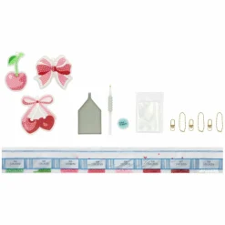 Cherries & Bows Diamond Art Keychain Kit by Make Market®