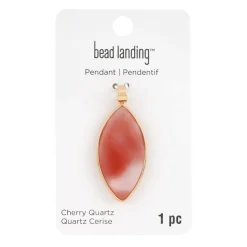 Cherry Quartz Marquise Pendant by Bead Landing™