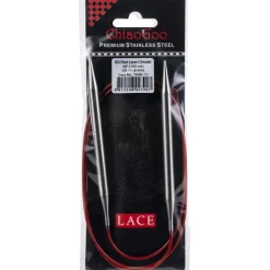 ChiaoGoo Red Lace 40" Stainless Circular Knitting Needles - Sizes US 0/2mm to 17 / 12.75mm