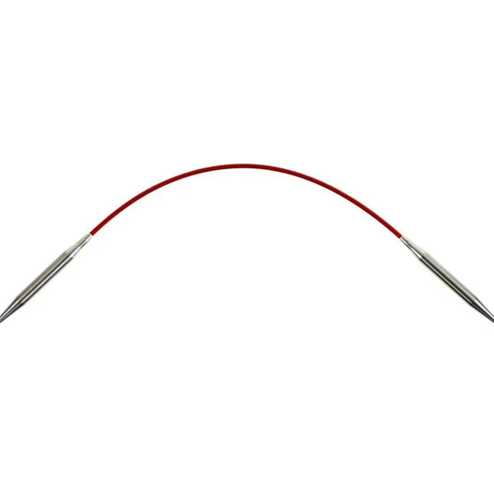 ChiaoGoo Red 9" Stainless Circular Knitting Needles - Sizes US 0/2mm to 8/5mm