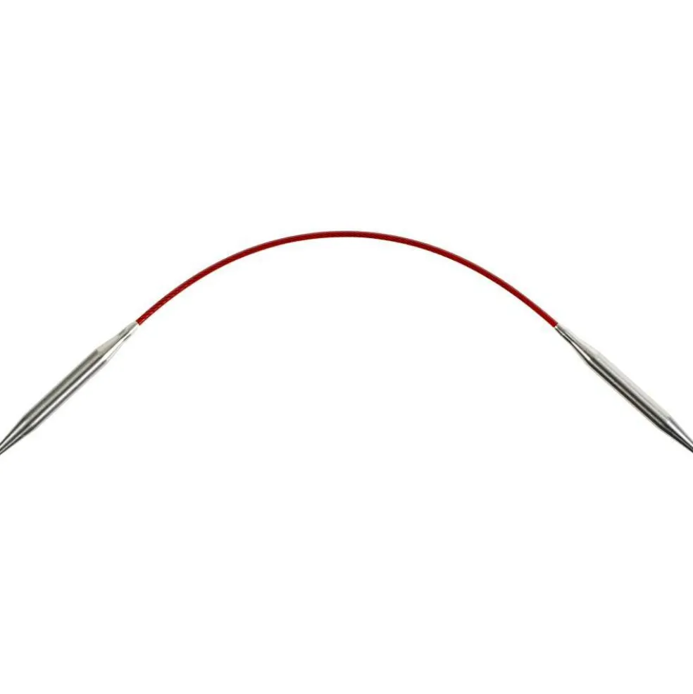 ChiaoGoo Red 9" Stainless Circular Knitting Needles - Sizes US 0/2mm to 8/5mm