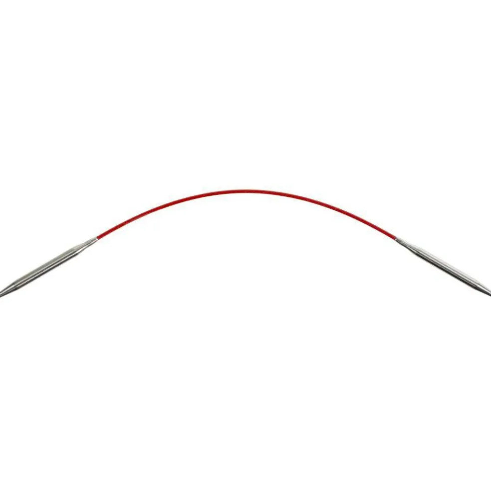 ChiaoGoo Red 9" Stainless Circular Knitting Needles - Sizes US 0/2mm to 8/5mm