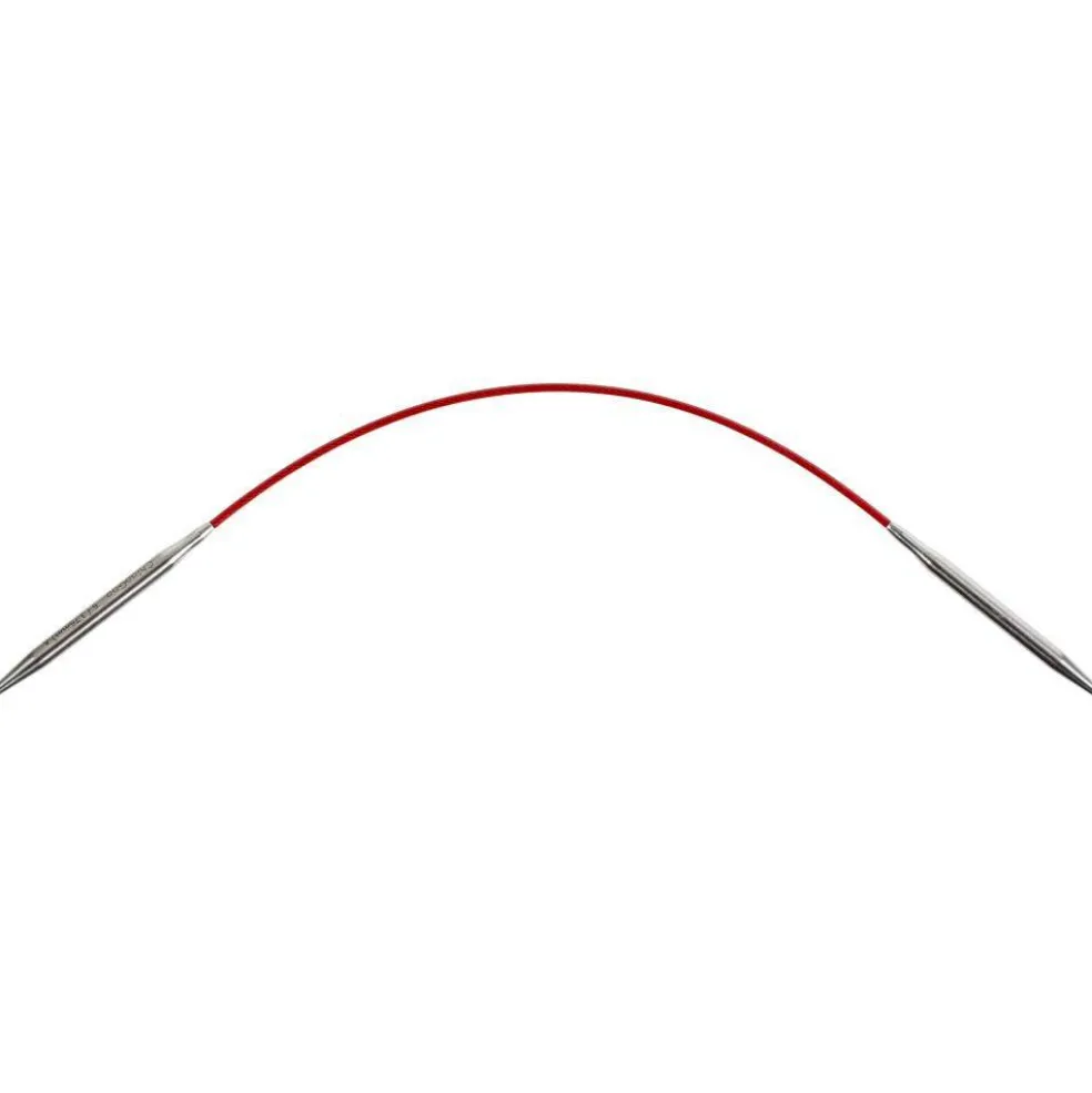 ChiaoGoo Red 9" Stainless Circular Knitting Needles - Sizes US 0/2mm to 8/5mm
