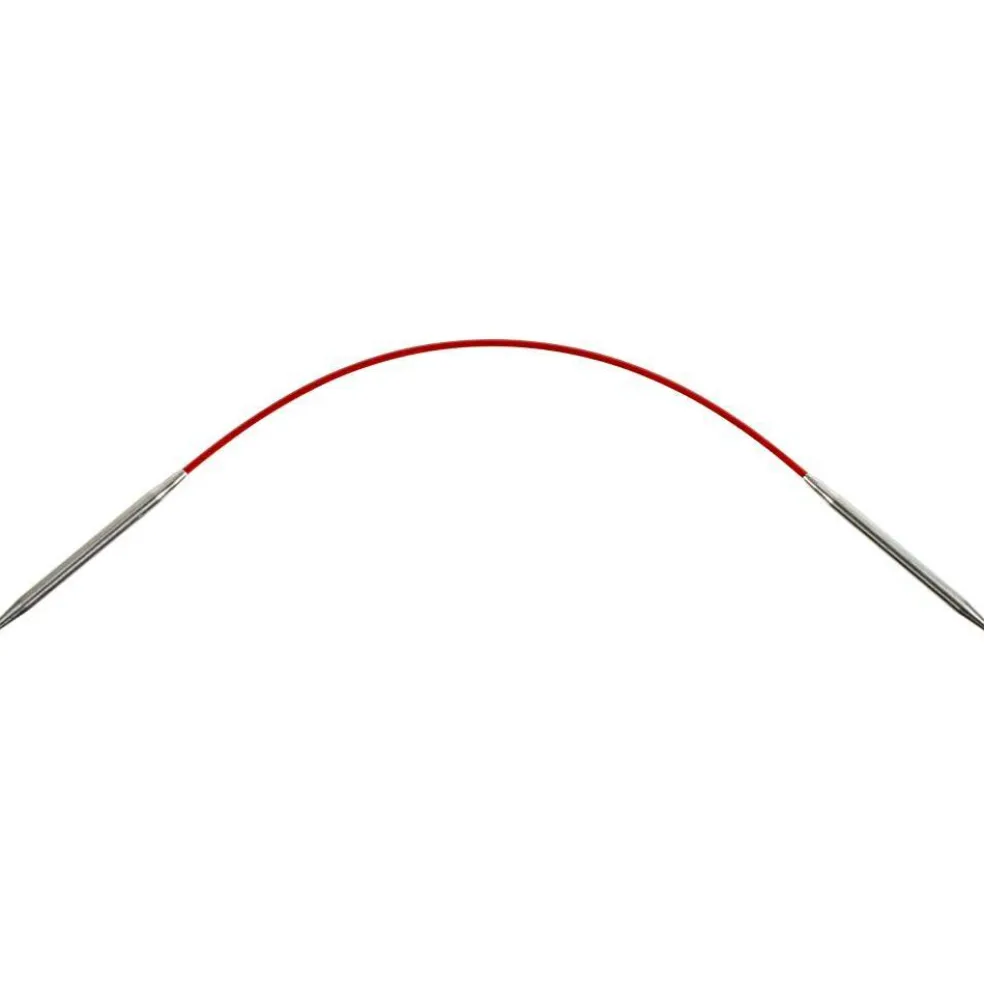 ChiaoGoo Red 9" Stainless Circular Knitting Needles - Sizes US 0/2mm to 8/5mm